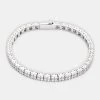 Iced Double Row Tennis Bracelet -JWL DRTIP WG A