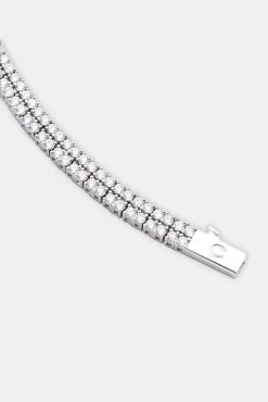 Iced Double Row Tennis Bracelet -JWL DRTIP WG B