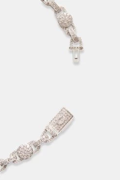 Iced Baguette CZ Cross Drop Chain -JWL IBCZCDC WG20 760