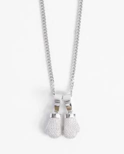 Iced Boxing Gloves Necklace -JWL IBGN WG18 2