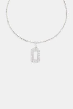 Iced 0 Number Pendant