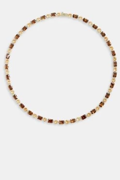 Iced CZ Pastel Multi Shape Tennis Chain -JWL ICZPMSTC 20 3571