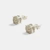 Iced CZ Circle Stud Earrings -JWL ICZSE 2 60fec19a 6a23 404f bba3 ed14087eb580