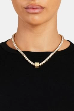 Gold Plated Iced D Letter Block Pendant 10 Gold Plated Iced D Letter Block Pendant -JWL ILBP D G5MM