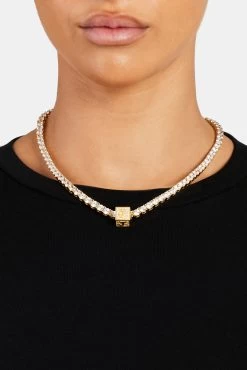 Gold Plated Iced J Letter Block Pendant 9 Gold Plated Iced J Letter Block Pendant -JWL ILBP J G5MM 1