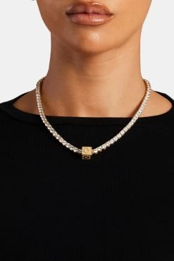 Gold Plated Iced O Letter Block Pendant 10 Gold Plated Iced O Letter Block Pendant -JWL ILBP O G5MM