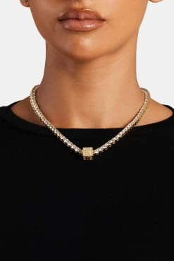 Gold Plated Iced R Letter Block Pendant -JWL ILBP R G5MM 1