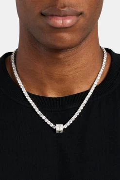 Iced T Letter Block Pendant 10 Iced T Letter Block Pendant -JWL ILBP T WG5MM