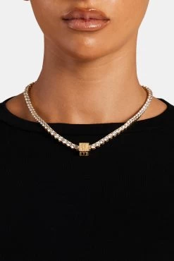 Gold Plated Iced U Letter Block Pendant -JWL ILBP U G5MM