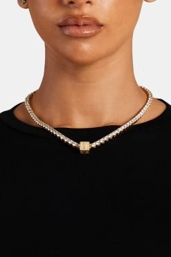 Gold Plated Iced Y Letter Block Pendant -JWL ILBP Y G5MM