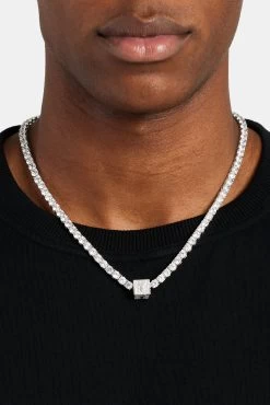 Iced Y Letter Block Pendant 10 Iced Y Letter Block Pendant -JWL ILBP Y WG5MM