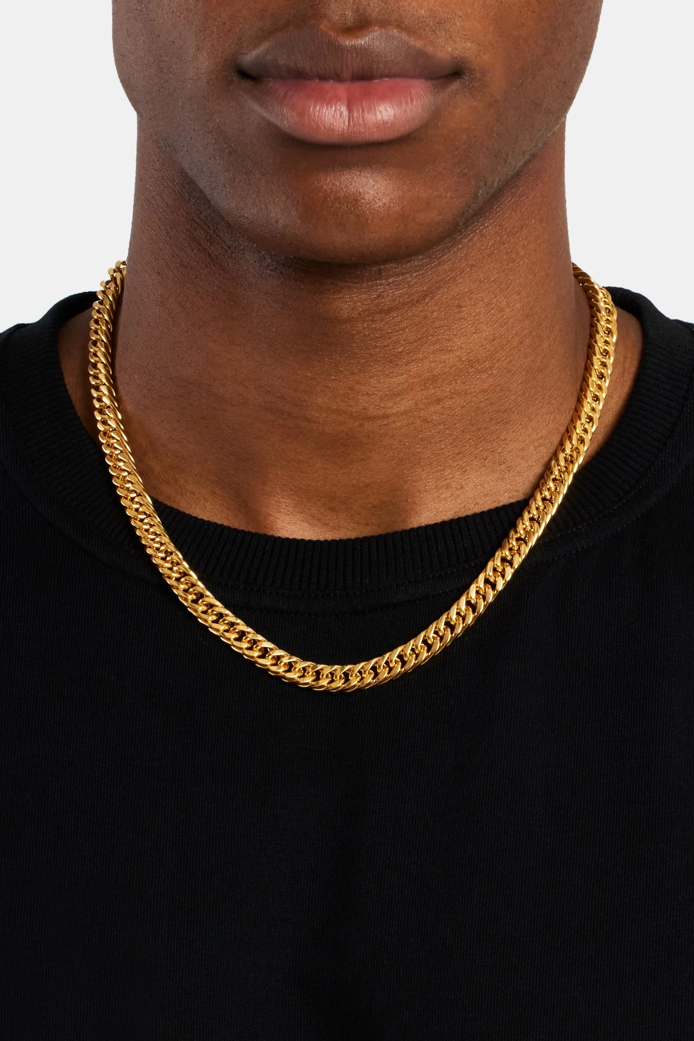 Square Cuban Chain - Gold 3 Square Cuban Chain - Gold