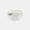 Textured Signet Ring - White -JWL JO TSIGRING ff177ac2 dea5 4629 ac02 f7dafb3b082b