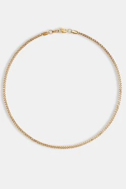 2.5mm Micro Cuban Chain - Gold -JWL MCC G