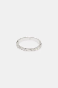 Moissanite Tennis Ring - White