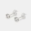 Moissanite 4mm 925 Stud Earrings -JWL MOI 925 4SE