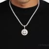 Large Iced CZ Happy Face Pendant -JWL MicrosoftTeams image 63