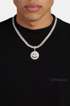 Large Iced CZ Happy Face Pendant -JWL MicrosoftTeams image 64