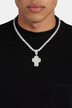 35mm Iced CZ Baguette Cross Pendant -JWL MicrosoftTeams image 68