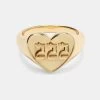 925 Polished 222 Ring - Gold -JWL NB 222RING