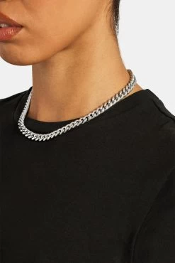 Womens 8mm Miami Cuban Chain -JWL NB 8MM MCC WG16 C0072