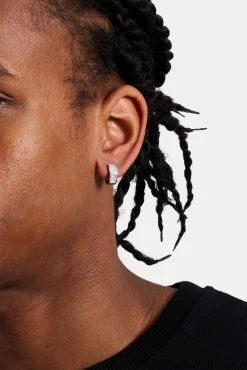 Baguette Huggie Earrings - 5mm -JWL NB BAGHUGINGM 0840