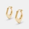 Chunky Cut Out Hoop Earrings -JWL NB CHNKHOOPGW
