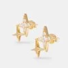 Iced Star Stud Earrings -JWL NB STARSTUDGW