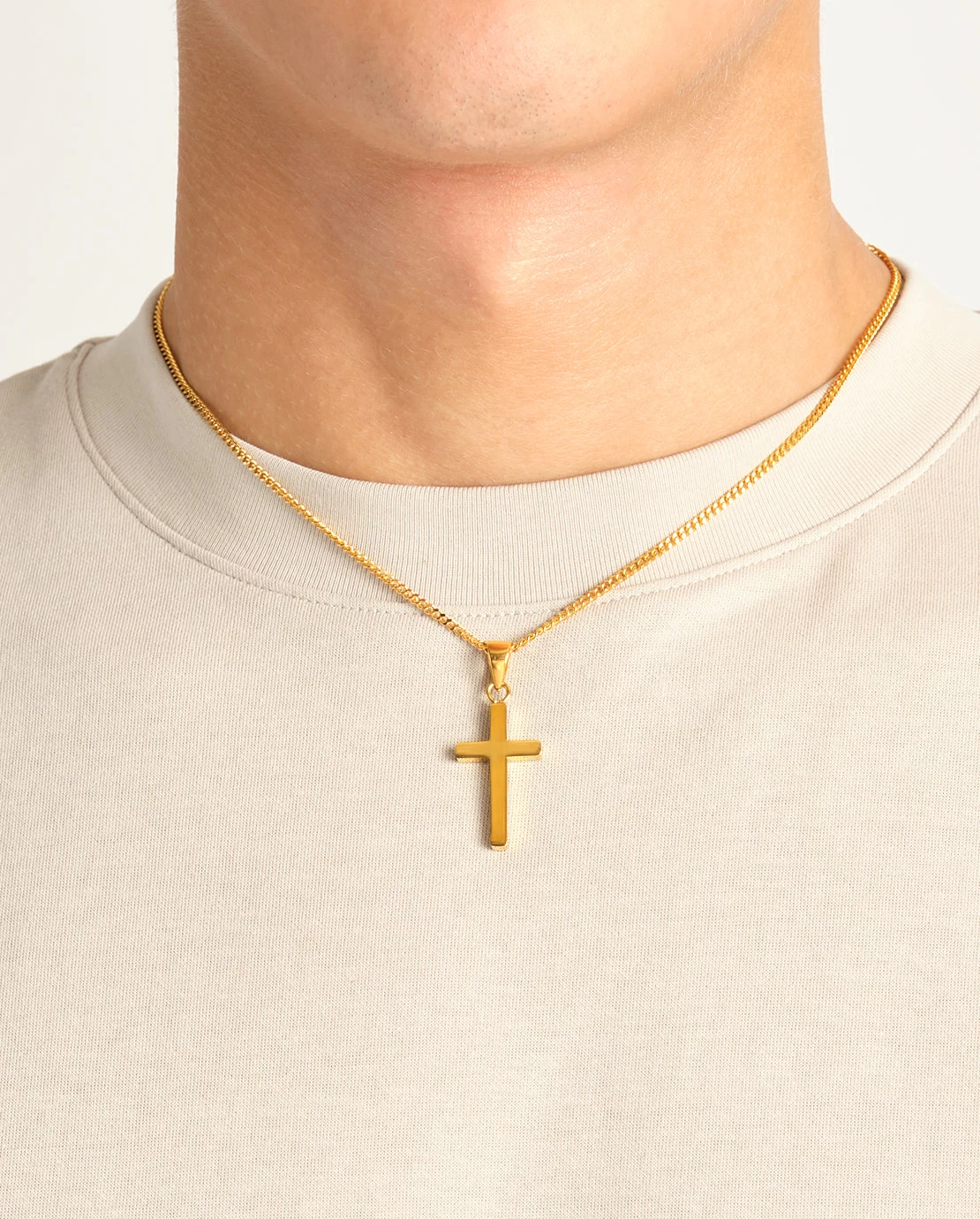 Plain Cross Pendant - Gold 6 Plain Cross Pendant - Gold - Image 4