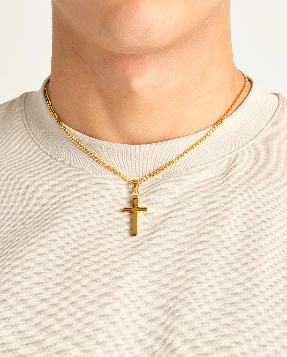 Plain Cross Pendant - Gold 9 Plain Cross Pendant - Gold - Image 7