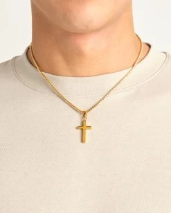 Plain Cross Pendant - Gold 14 Plain Cross Pendant - Gold -JWL PCP MTC G