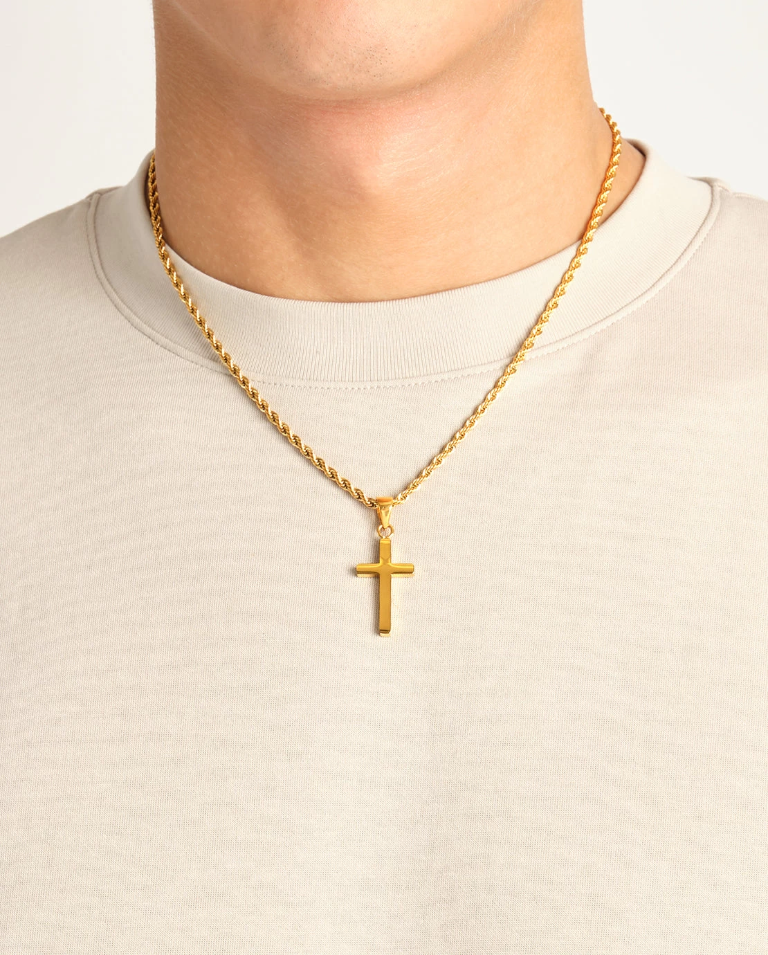 Plain Cross Pendant - Gold 8 Plain Cross Pendant - Gold - Image 6