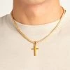 Plain Cross Pendant - Gold 2 Plain Cross Pendant - Gold -JWL PCP TC G