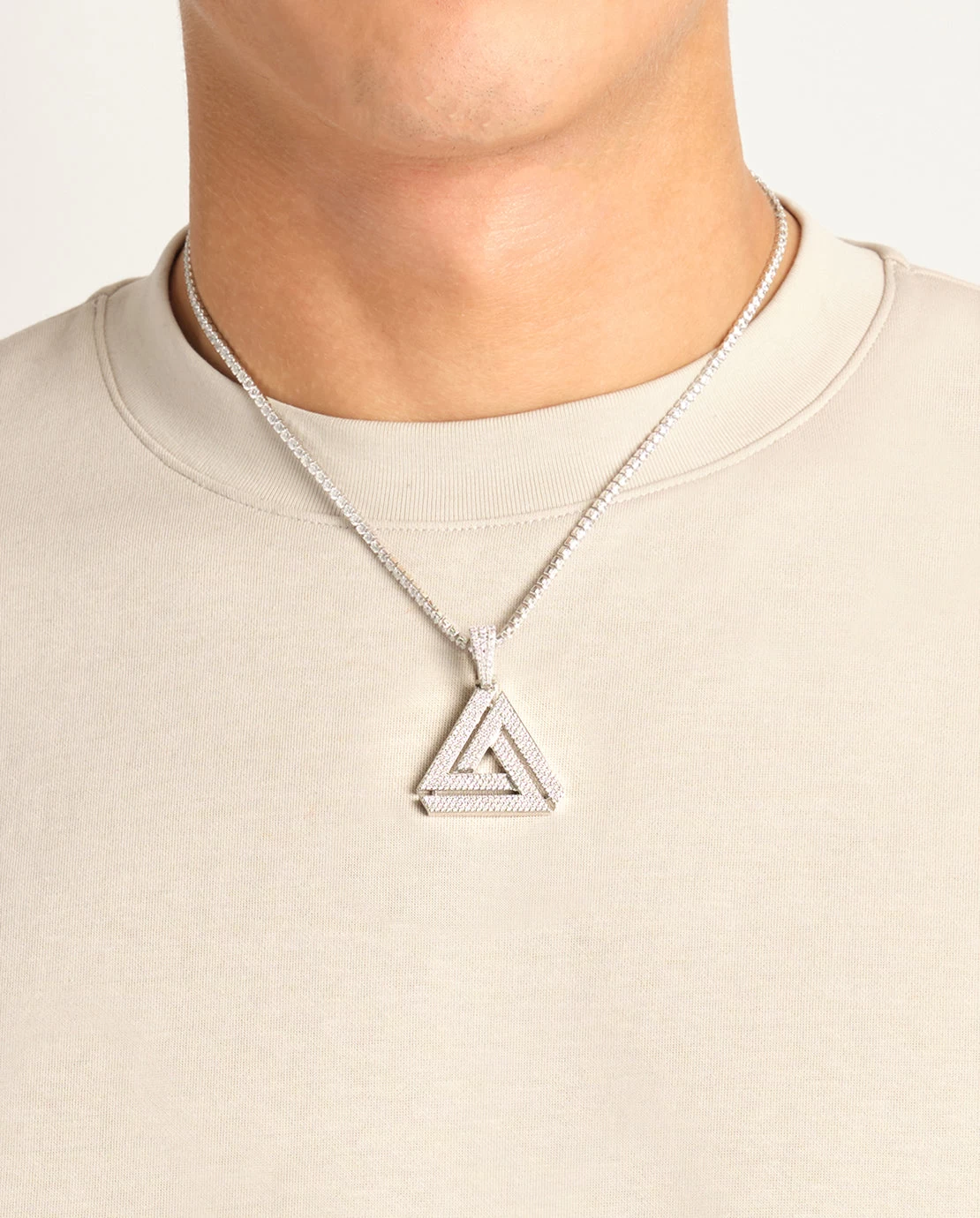 Iced Penrose Triangle Pendant 7 Iced Penrose Triangle Pendant - Image 5