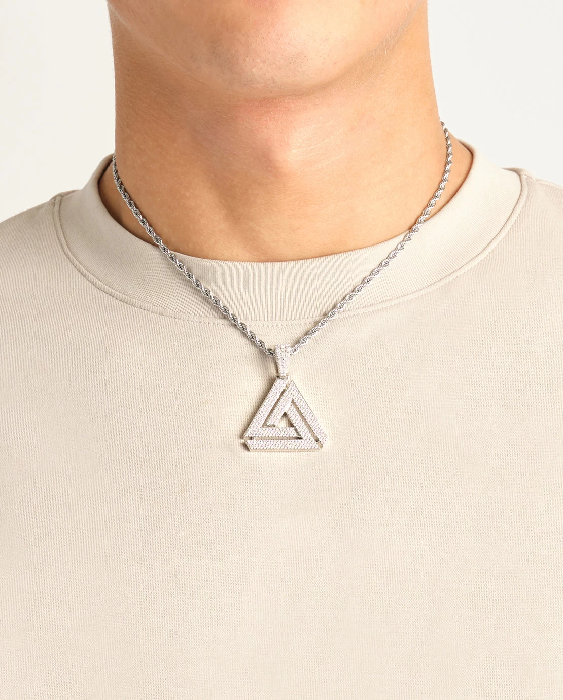 Iced Penrose Triangle Pendant 8 Iced Penrose Triangle Pendant - Image 6