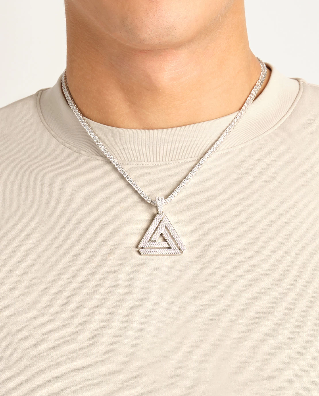 Iced Penrose Triangle Pendant 3 Iced Penrose Triangle Pendant