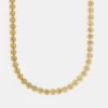 Stainless Steel Happy Face Allway Chain - Gold -JWL SS HFAC4