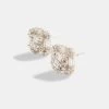 Sterling Silver Iced CZ Baguette Square Stud Earrings 2 Sterling Silver Iced CZ Baguette Square Stud Earrings -JWL SS ICZPCSE 3730