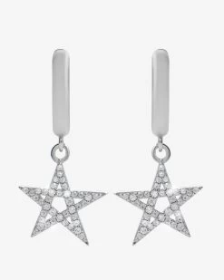 Iced Star Earrings -JWL STE WG 1