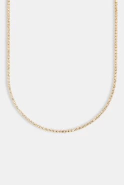 Womens 2.5mm Micro Tennis Chain - Gold -JWL W 2MM MTC G14 2097