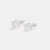Womens 5mm Round Cut Stud Earrings -JWL W ZH SE 5MM 1073