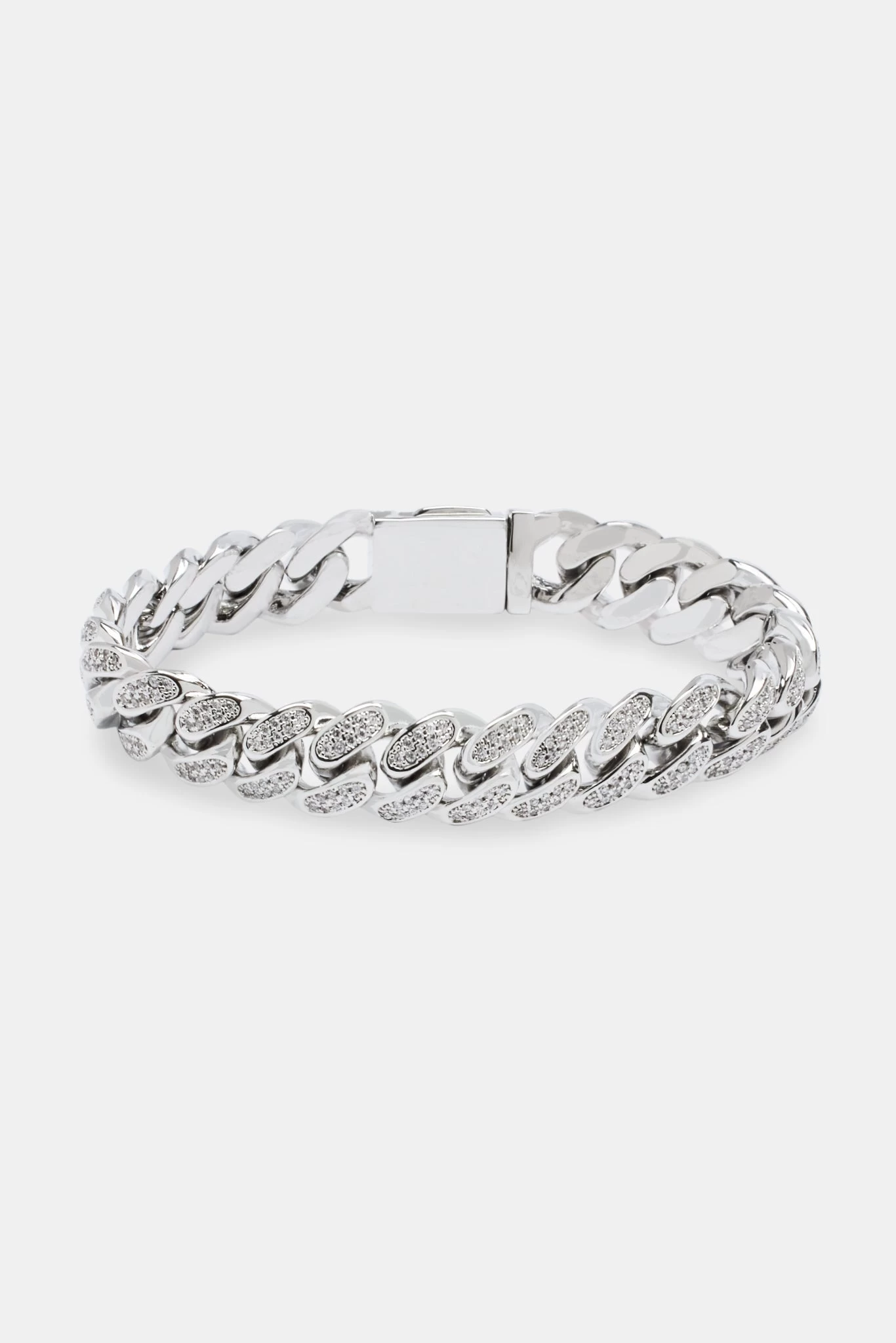 12mm Iced Cuban Link Bracelet 4 12mm Iced Cuban Link Bracelet - Image 2