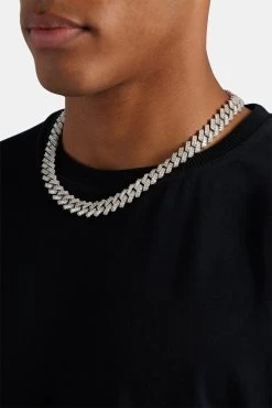 14mm Baguette Prong Cuban Chain -JWL YS 14MM BPCC WG20 3239