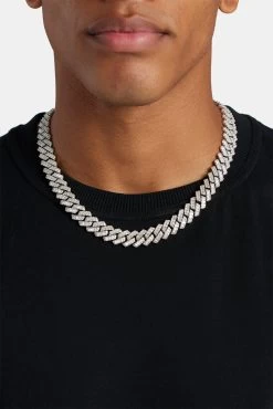 14mm Baguette Prong Cuban Chain