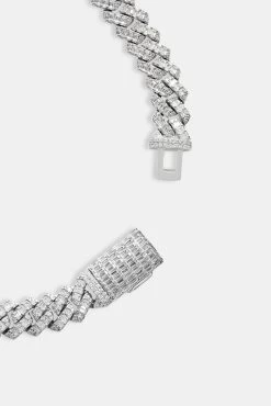 14mm Baguette Prong Cuban Chain -JWL YS 14MM BPCC WG20 6669