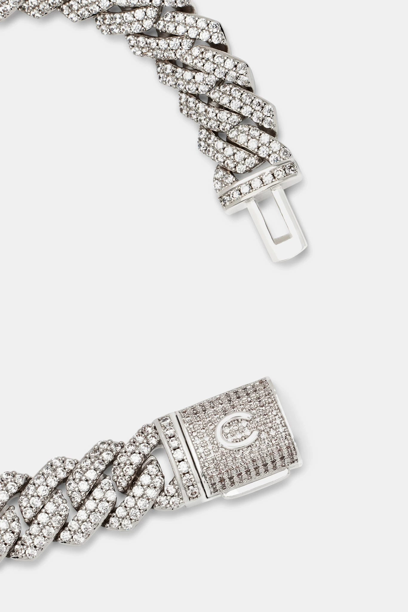 14mm Iced Prong Link Bracelet 6 14mm Iced Prong Link Bracelet - Image 4