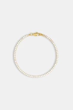3mm Tennis Bracelet - Gold -JWL YS 2MM MTB G
