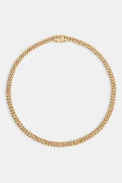 6mm Gold Plated Iced Cuban Chain -JWL YS 6MM ICC G