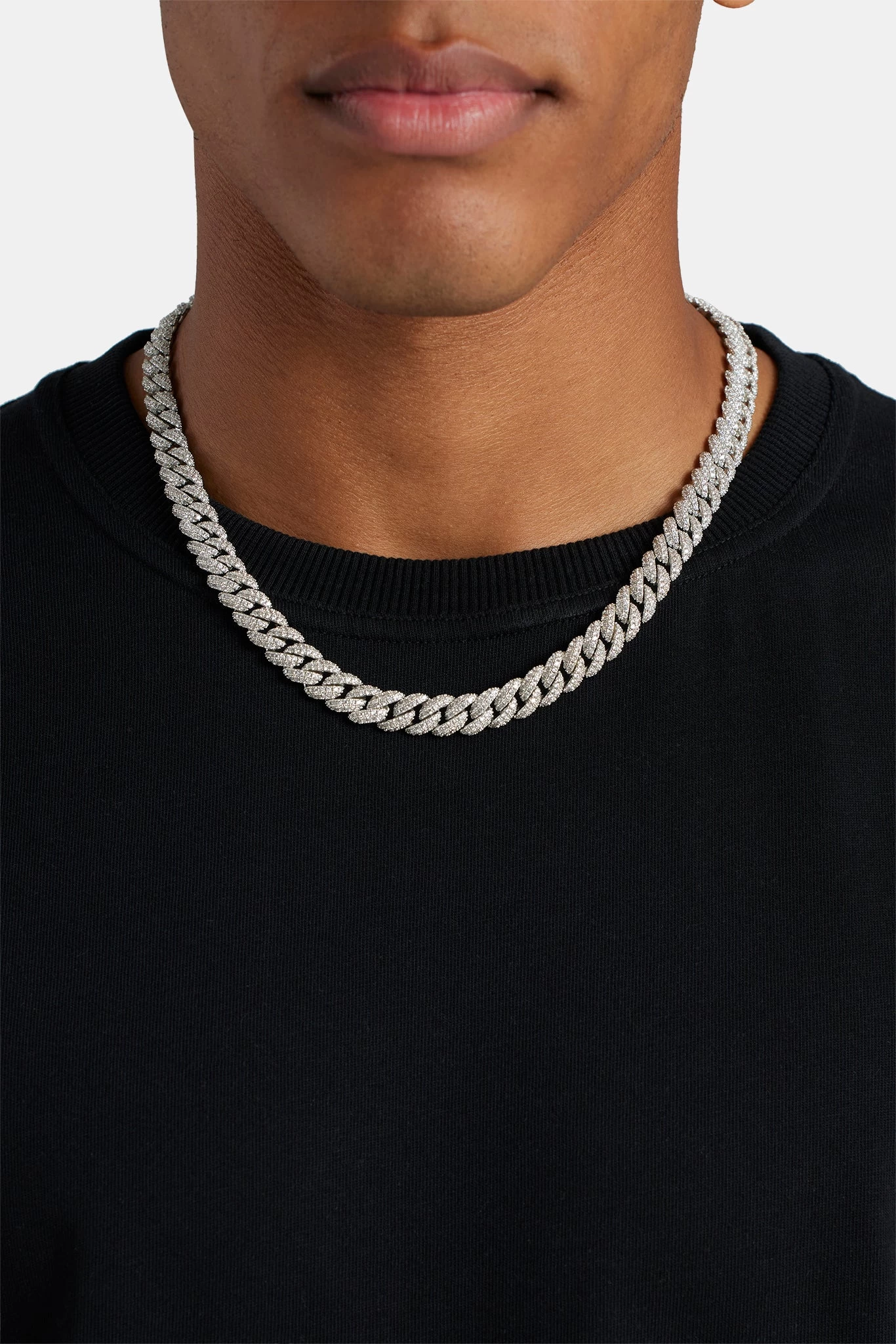 8mm Iced Cuban Link Chain 3 8mm Iced Cuban Link Chain