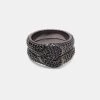 Iced Connecting Heart Ring - Black -JWL YS BLKHEARTRING 7b3f4c75 30cf 4266 a054 ac2c4be6e770